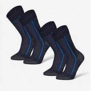 Warme wandelsokken mh500 mountain mid blauw