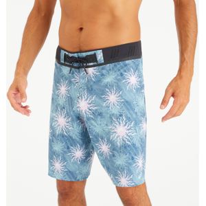 Lange boardshort 20" voor surfen heren 900 yingyang blauw