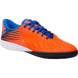 Zaalvoetbalschoenen kind ginka pro oranjerood