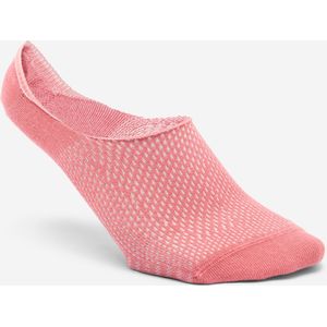 Onzichtbare sportsokken roze en beige 3 paar