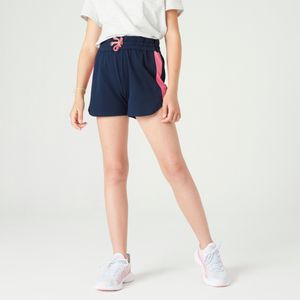 Short voor meisjes katoen marineblauw