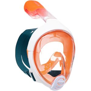 Snorkelmasker voor kinderen easybreath xs 6-10 jaar oranje