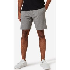 Herenshort katoen grijs