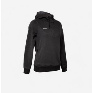 Hockey trui met capuchon dames fh500 zwart