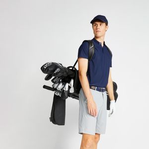Golfpolo met korte mouwen voor heren ww900 marineblauw