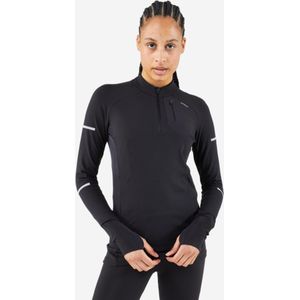 Run 500 - Hardloopshirt - Zwart - Dames - Lange Mouwen - Met Rits