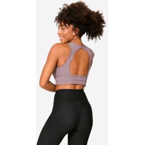 Cropped sporttop gemiddelde ondersteuning donker
