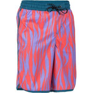 Boardshort jongens 500 zebra rood paars