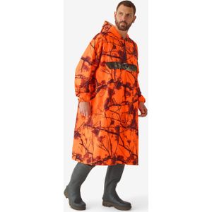 Geluidloze regenponcho voor de jacht 500 treemetic fluo