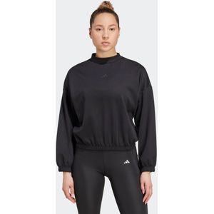adidas Performance - Essentials - Sweatshirt - Zwart - Losse Pasvorm
