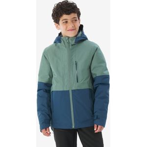 Warme 3-in-1-wandeljas mh500 voor kinderen groen en blauw