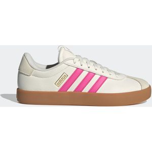 Damessneakers vl court 3.0 wit/roze