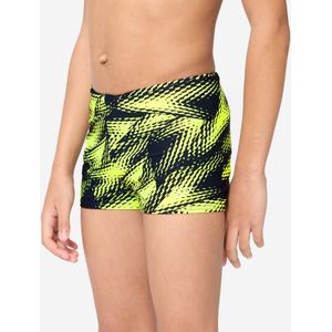 Zwemboxer voor jongens zwart/geel endurance+