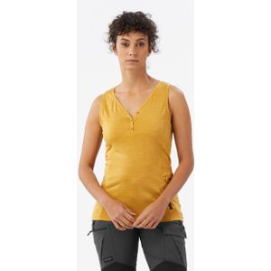 Merino top voor dames fresh geel
