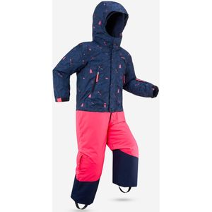 Warm en waterdicht skipak voor kinderen pnf 500 roze en blauw