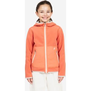 Zeilfleecevest 500 kinderen omkeerbaar warm oranje/beige