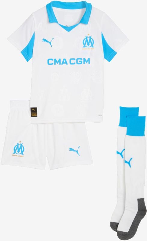 PUMA - Olympique de Marseille 25/26 - Mini-thuistenue - Blauw/Wit