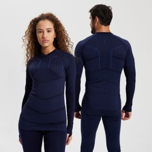 Thermoshirt unisex keepdry 500 met lange mouwen marineblauw