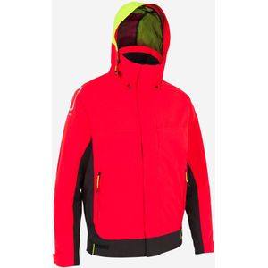 Zeiljack sailing 500 heren wind- en waterdicht rood/zwart