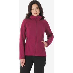 Winddichte softshell jas mt500 voor dames paars