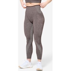 Naadloze dameslegging voor krachttraining bruin