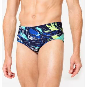 Zwemslip 900 motu heren blauw/groen