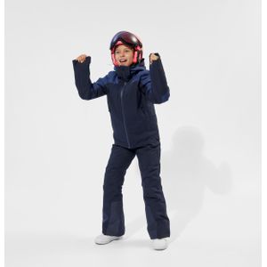 Warme en waterdichte skibroek voor kinderen pnf 900 marineblauw
