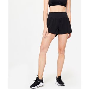 Fitness-short - Zwart - 2-in-1 - Dames
