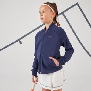 Tennisvest voor meisjes tjk500 marineblauw