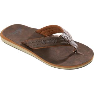 Herenslippers quiksilver carver bruin