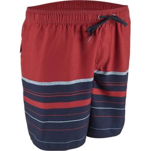 Boardshort voor heren aquastripe 17' quicksilver rood