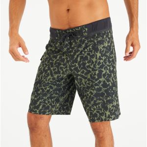 Lange boardshort 20" voor surfen heren 900 army