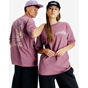 T-shirt met print paars