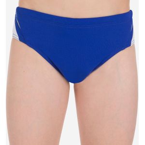 Zwemslip voor jongens 900 yoke blauw wit