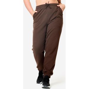 Damesjoggingbroek katoen bruin