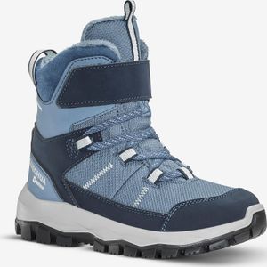 Warme en waterdichte wandelschoenen sh500 mtn klittenband kinderen maat 24-34