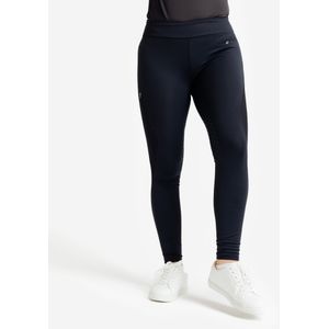 Rijbroek voor ruitersport dames met silicone inzetstukken zwart