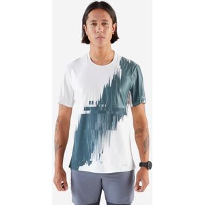 Hardloopshirt voor lange afstanden heren run 900 ultra beige dessin
