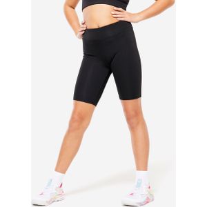 Ademende en elastische bikershort voor meisjes multisport