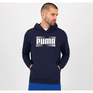 Fitness hoodie heren blauw