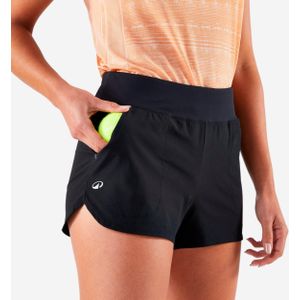 Tennisshort voor dames tsh light zwart