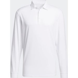 Poloshirt core heren golf synthetisch lange mouwen wit