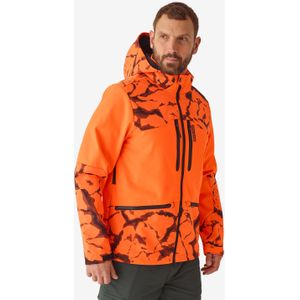 Softshell jas voor de jacht fluo oranje 500