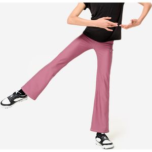 Sportlegging met hoge taille en wijde pijpen voor meisjes paars
