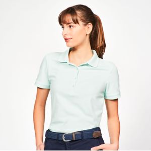 Golfpolo mw500 voor dames lichtgroen