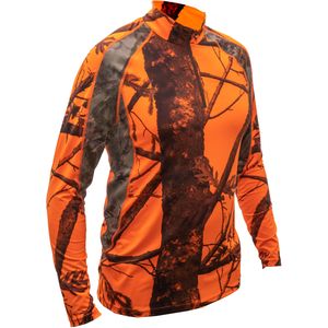 Camouflageshirt voor de jacht 500 lange mouwen fluocamouflage