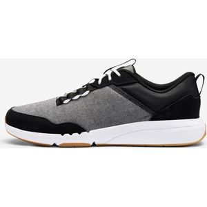 Sneakers voor wandelen in de stad heren walk active zwart grijs