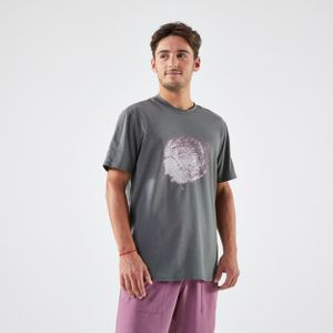 Tennisshirt voor heren soft kaki