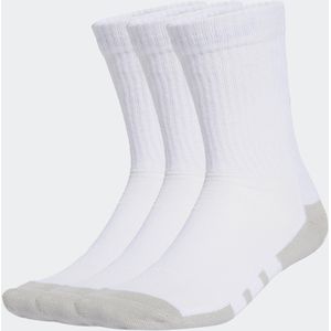 Set van 3 paar hoge sokken wit