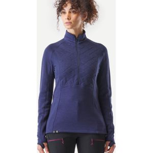 Merino trekkingshirt met lange mouwen voor dames mt900